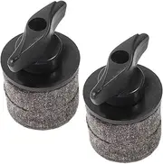 Generic 2 Set Cymbal Holder Set Fixed Split Screw Hand Tightening Knob Stand Cymbal Drum Cymbal Clamping Screw Knob Cymbal Holder Attachment Drum Stand Cymbal Wing Nut Felt Black