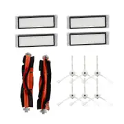 6 Side Brush + 4 Hepa Filter + 2 Main Roller Brush For Vacuum 2 S50 S51 Mi Robot Vacuum Cleaner Spa