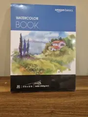 Damaged Amazon Basics 30 Sheets Watercolor Book