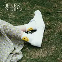 在飛比找蝦皮商城優惠-Ｑｕｅｅｎ Ｓｈｏｐ【07110367】笑臉字母圖案短襪＊預