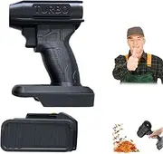 Turbo Jet Double-Blow V2.0, 130,000 RPM 200 Mph, 130000RPM Handheld Leaf Blower Cordless with LED, High-Power with LED