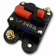 240 Amp In-Line Circuit Breaker Solar/Audio/Car/RV 240A/240AMP Fuse 12V/24V DC