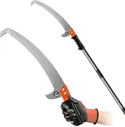 Pole Saw for Tree Trimming 14 FT Lightweight Manual Stainless Steel Extension Pruning Saw With Blade for Branches Trimmer Cutter at Forestry Yard Garden Patio