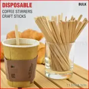 Bulk Coffee Stirrers Wooden Sticks Craft Paddle Pop Food Ice Cream Popsicle 11cm