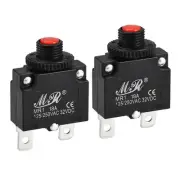 2 x Thermal Circuit Breakers 18A 125/250V AC 32V DC Overload Protector Switch