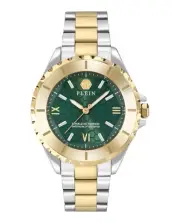 Philipp Plein Womens Two Tone 38mm Bracelet Fashion Watch