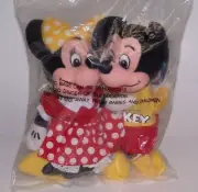Mickey & Minnie Mouse 9" Bean Bag Plush Stuffed Animals w/Tags Disney Store