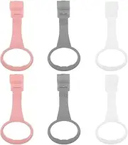 TOPPERFUN Portable Bed Stand up Rings 6pcs Crib Sling Pull Rings Learning to Walk Assistant for Boys and Girls