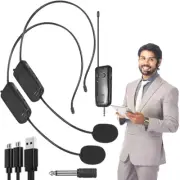 2.4G Wireless Microphone Headset 30M Range Mic System For Teach Outdoor Speech