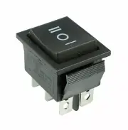 Momentary On/Off/On Rocker Switch 6Pin DPDT 12V for Panel Installation
