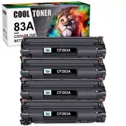 4PK 83A CF283A Toner Cartridge Compatible with HP LaserJet M127fn M127fw M125nw