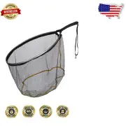 Floating Trout Net 19"x25" - Micromesh Rubber Design for Easy Fish Handling