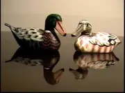 Vintage: 30% off Second pair of 4" ducks (model 343), hand-made in early 90's