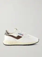 [Autry] Autry - Reelwind Low Leather And Shell Sneakers - White - IT42 IT 42 White