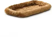 18L-Inch Cinnamon Dog Bed or Cat Bed w/Comfortable Bolster | Ideal for XS Dog Breeds & Fits a 22-Inch Dog Crate | Easy Maintenance Machine Wash & Dry