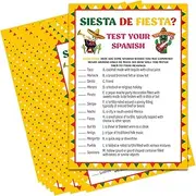Xenseou Cinco de Mayo Siesta De Fiesta Game, Fun Cinco de Mayo Party Games,Mexican Party Games, Cinco de Mayo Activity, Cinco de Mayo Test Your Spanish Game-MAY02