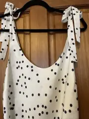 Zimmermann White Polka Dot Designer Slip Dress Size 3 NEW With Tags