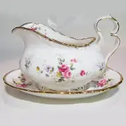 TENDERNESS by Royal Albert Gravy Boat & Stand NEW NEVER USED made in England