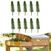 10x.Pine Trees Model Street Park Train Railway Scenery Layout 1:100-1:150 9CM