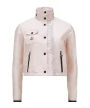 Moncler Lico Logo Patch Rain Jacket 4 pink