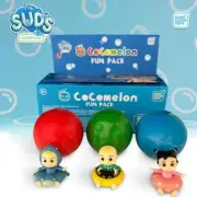 (12) CoComelon SUDs SOAPrize Fun Balls W/ Skipper JJ, Shark JJ, & Ballerina CeCe