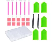 24pcs5D diamond drawing tool24 Pieces Diamond Painting Tools 5D DIY Diamond Painting Accessories Diamond Cross Stitch Kits