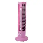 Mini Desktop Tower Fan, Bladeless Portable Quiet Table Fan with Light, USB Po...