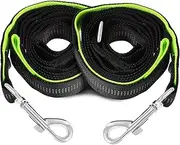 Totority 2Pcs Reflective Dog Leash Durable Nylon Walking Leash for Dogs Swivel Hook High Visibility Safety for Puppy Harness Leash