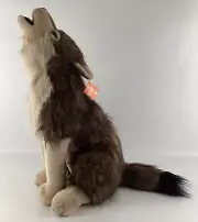 Wild Republic Howling Wolf 25" Realistic Jumbo Large Plush Stuffed Animal w TAGS