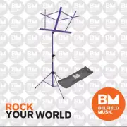 On Stage SM7122PB Purple Music Stand with Bag SM-7122PB OnStage - Brand New