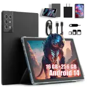 Android 14 Tablet 16GB RAM+256GB ROM 10.1inch GPS Google 8000mAh 5G WIFI 8Core