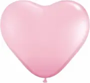Qualatex DISCONTINUED 11" Pink Heart Shaped Latex Balloon 10 Count