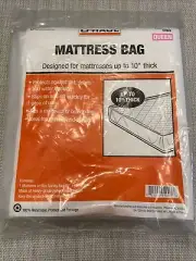 UHaul #MBQ Bag Mattress Box Spring Moving/Storage Plastic Cover Fits Queen NIP