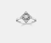 Thomas Sabo Sterling Silver Size M1/2 White Royalty Ring TR2221-643-14