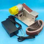 Mini Belt Sander Grinder Polishing Kit Electric Benchtop Polishing Grinding diy