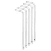 5pcs Ball End Hex Key Wrench 6mm CR-V Steel L-Shape Hexagon Metric Wrenches