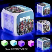 Cartoon LED Alarm Clock Digital Kids Color Changing Night Light Clocks Gift HOT