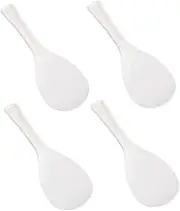 NAMOARLY 4Pcs Rice Spatula Scratch Resistant Kitchen Spoons for Home Restaurant Hotel Use Easy to Clean Non Stick Rice Scooper Smooth Design for Effortless Serving