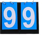 WizeFolk Flip Card Basketball Score Board,16 x 20.5 cm Sport Match Scoreboard,2 Digit Portable Manual Number Board of Scores in Various Sports is Used for Tennis,Basketball,Badminton(Blue)