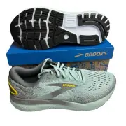 Brooks Ghost 16 Cloud/Grey/Gold Running Shoes 1104181D432 Mens 10 NEW w/ Box
