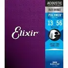 Elixir Strings 80/20 Bronze Acoustic Guitar w Medium (.013-.056)