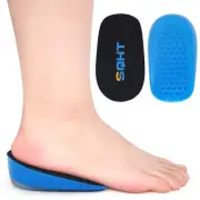 's Height Increase Insoles - Gel Shoe Heel Lift Inserts & Pads, Achilles Tend...