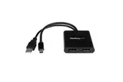 StarTech Mini DisplayPort to DisplayPort Multi Monitor Hub - 2-Port Daisy Chain Splitter [MSTMDP122DP]