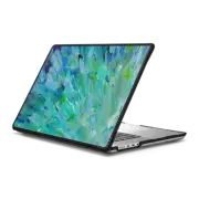 MacBook Pro 16-inch (M1 - M4) Impact Case SEA SCALES - Bold Chic Ocean Waves Splash Colorful Mermaid Tail Fins Teal Blue Green Turquoise Navy Indigo Sea Coastal Ombre Abstract Acrylic Painting Nautical Nature Fine Art
