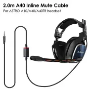 Cable Extension Cord Headsets Cable for Logitech Astro A10 A40 TR Mix Amp