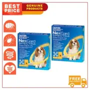 NEXGARD SPECTRA for Dog YELLOW 12 Chews Flea and Heartworm Control 3.6 to 7.5 Kg