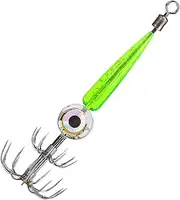 Squid Squid Squares Glow Saltwater - Luminous Lures, Fluorescent Shrimp Bait | Squid Hoo Hood Aoff Underwater Light for Night, Cuttlefish, Octopus and Squid Target