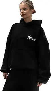 [Generisch] Morcei Black Oversized Baggy Sweater, Black, Small