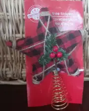 Christmas /Holiday Tree Topper Buffalo Style For Small Xmas Tree-New-SHIP N 24HR