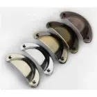 Cup Pull Half Cabinet Kitchen 1 Pcs Handles Cupboard Shell Moon Door Drawer